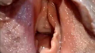 hey check out this bbw milf getting her wet hairy pussy totally fisted and destroyed in close up action