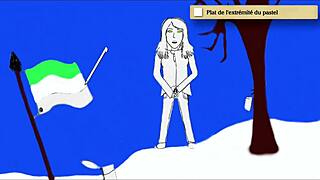 Teen 18+ Girl Unleashes Wild Pee Standing Up In Art Academy Home Studio