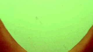 My amateur wife contrasts workout by going naked and stretching her hairy pussy in part 1