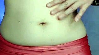 Fetish navel play with sexy redhead gym trainer in pov domination and humiliation close up