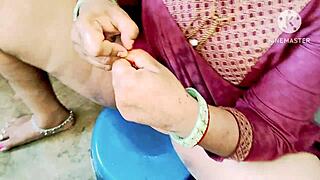 Indian Desi Bhabhi Fucking Neighbour Boys with Big Cock in Bathroom Rough Sex!