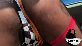 nnn my stepsister twerking in my new benz for a ride but get fuck with big black cock anal riding 😈🚗