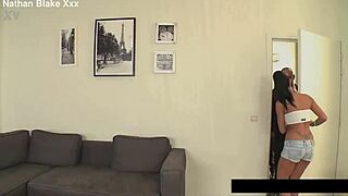 Petite slut Destiny 18+ takes double penetration from hung boys in quickie.