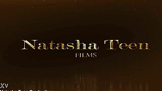 New teen Anny Houston explores first interracial anal with three guys in intense session.