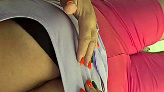 Teasing Fat BBW Mature Wife Reveals Big Boobs And Juicy Hairy Pussy In Leggings