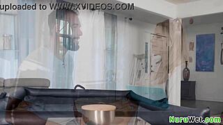 Sexy Blonde Teen 18+ Masseuse Explains Her Client What A Nuru Massage Is! Anna Claire Clouds Will Pounder!