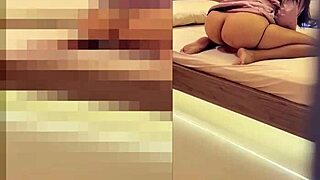 caught stepmom with big ass rubbing tight pussy and shaking huge butt in her room until orgasm