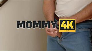 Czech mommy seduces with shaved pussy handjob in cuckold watching scene