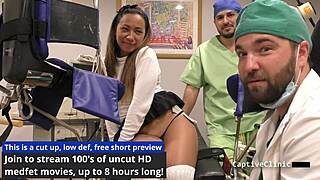 Lesbian Nurse Torment with Vibrator Doggystyle and Screaming in Clinic