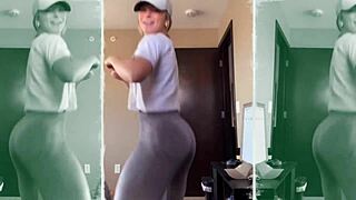 College girl Madisyn Huntt teases in bikini outfit haul with twerk nipslip cameltoe