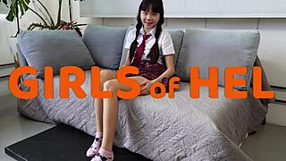 Shy Petite 18+ Latina Secretary Seduces Married Boss In Office After Work While Wife Attends Cooking Class.