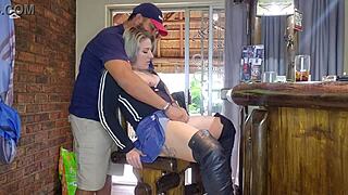 Intimate close-up reveals pussy getting fucked hard then squirting wildly after a messy creampie