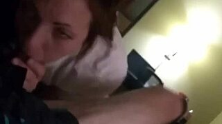 Sexy ex swallows big dick!