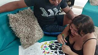 Jassi swallows every drop!