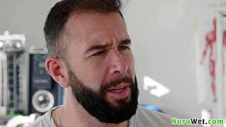 Sexy Blonde Teen 18+ Masseuse Explains Her Client What A Nuru Massage Is! Anna Claire Clouds Will Pounder!