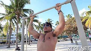 I feel thrilled as this babe gives footjob until cumshot covers her erotic feet in high definition.