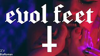 Dominant Bia Roman and Sam Quinn dive into intense foot worship with tickling bondage