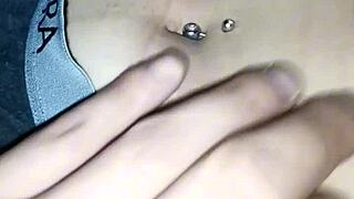 it feels so fun to play with my friends belly button ring