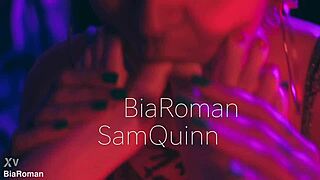 Dominant Bia Roman and Sam Quinn dive into intense foot worship with tickling bondage