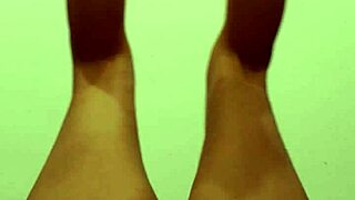 My amateur wife contrasts workout by going naked and stretching her hairy pussy in part 1