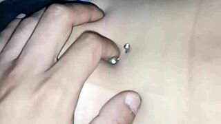 it feels so fun to play with my friends belly button ring