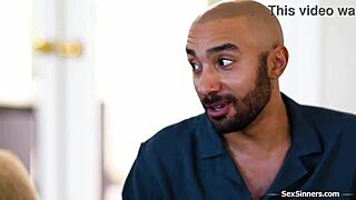 my motherinlaw got caught watching porn so i licked her shaved pussy. then she sucked my big black cock in 69 before old and young interracial fucking.