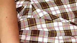 i'm a tight pussy teen 18+ rubbing my trimmed juicy spot hard at home to kinky gaping orgasm