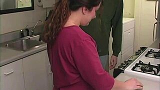 taylor the chubby bbw housewife with saggy tits and big natural assets gets stripped naked in homemade video, then spanked hard and fucked doggystyle with domination and humiliation.