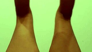 My amateur wife contrasts workout by going naked and stretching her hairy pussy in part 1