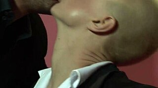 hot italian secretary teases with wet pussy and blowjob