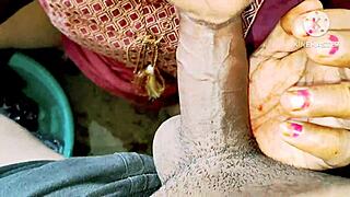 Indian Desi Bhabhi Fucking Neighbour Boys with Big Cock in Bathroom Rough Sex!