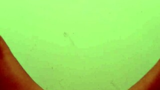 My amateur wife contrasts workout by going naked and stretching her hairy pussy in part 1