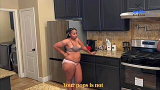 Did we really fuck in the kitchen leading to my stepmom getting pregnant with cum in pussy?