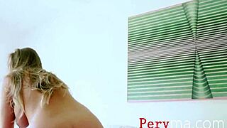 Whenever stepmom Britney Amber is near, my cock gets wildly excited and can't stay calm. She teases it relentlessly in our taboo encounters.