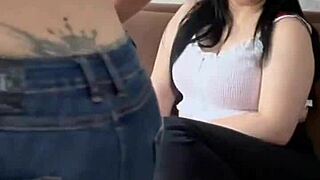 bold stepmom guides stepdaughter into intense lesbian anal session with wet pussy licking and fat ass domination