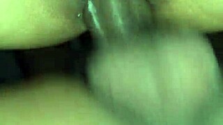 Squirting latina takes big black cock deep in interracial pussy pounding