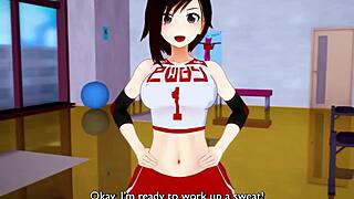 team rwby's intense workout session unfolds