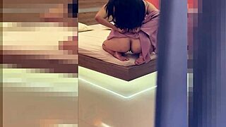 caught stepmom with big ass rubbing tight pussy and shaking huge butt in her room until orgasm