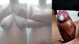 i got so excited by safada novinha with her wet pussy making me cum hard