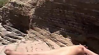 Isn't it wild how skinny blonde teen Little Summer teases with natural tits and pussy fingering at the beach?