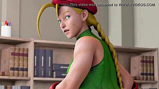 Tranny Juri overwhelms with passion fucking Cammy in intense Street Fighter hentai scene