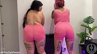 Huge boobs jumping wildly with belly fetish and ass shaking preview!