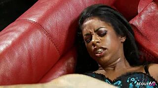 Young Black Ebony Teen 18+ Danielle Cole Sucks Big White Cock Before Doggystyle Interracial Fucking and Facial Cumshot