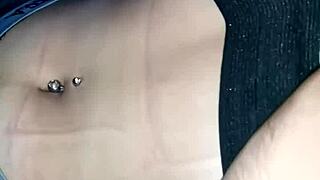 it feels so fun to play with my friends belly button ring