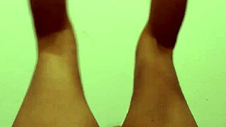 My amateur wife contrasts workout by going naked and stretching her hairy pussy in part 1