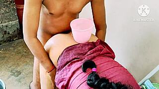 Indian Desi Bhabhi Fucking Neighbour Boys with Big Cock in Bathroom Rough Sex!