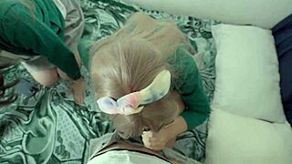 Blonde Young Skinny Student Suggests Feet And Socks Play With Big Ass Latina Girlfriend In Public College Party Fetish