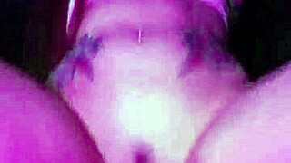 Pink drip contrasts toys and dildo riding with clothes ripped in intriguing drips