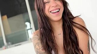 Hey, want to see latina culona Molly Smith swallow Torbe's semen after her interview?