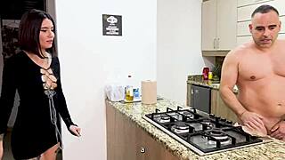 i discover my stepsister with step daddy in kitchen leading to family threesome naty delgado blaze ranger xavi